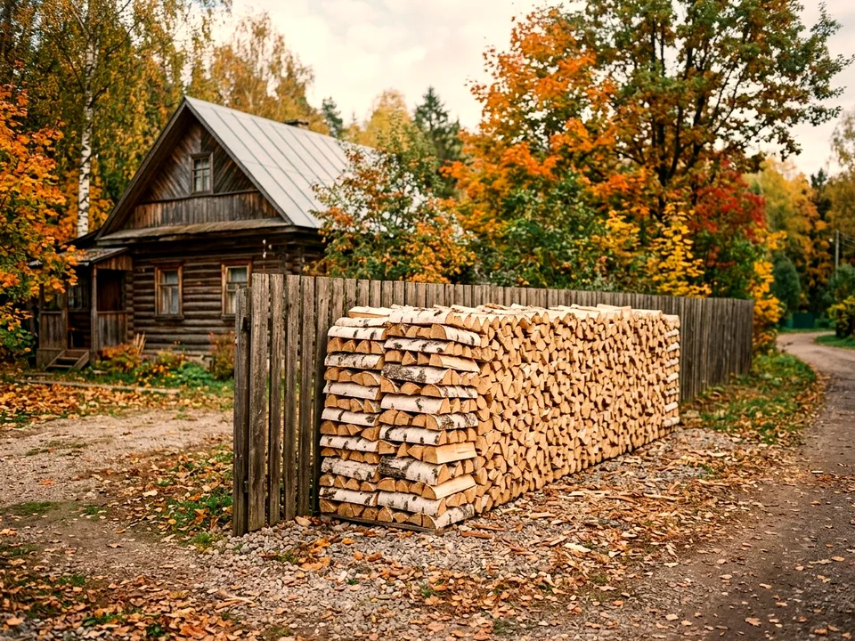 Дуб + укладка в дровник, Мурманск, проезд Сосновая, 24